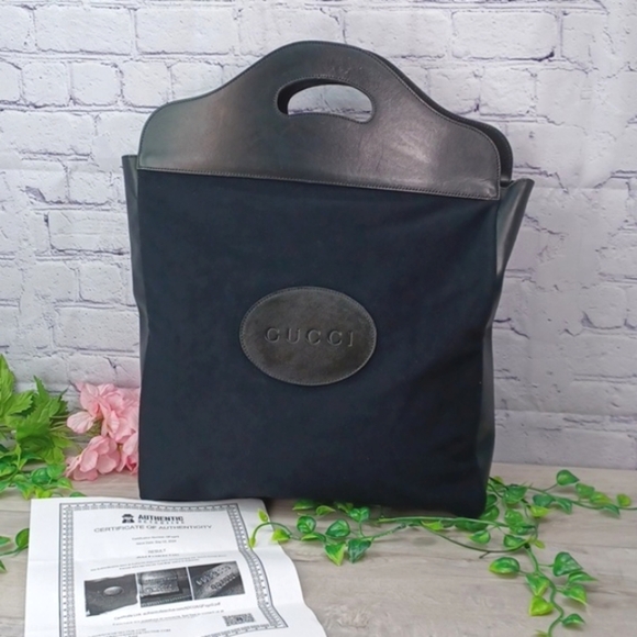 COPY - Gucci Vintage Logo Handle Tote - Picture 1 of 12